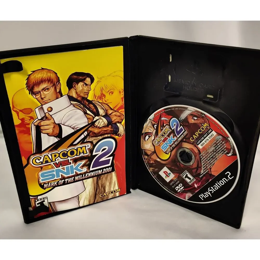 Capcom vs SNK 2 Sony PS2 CIB W/Manual Cleaned Tested Works PlayStation 2 2001